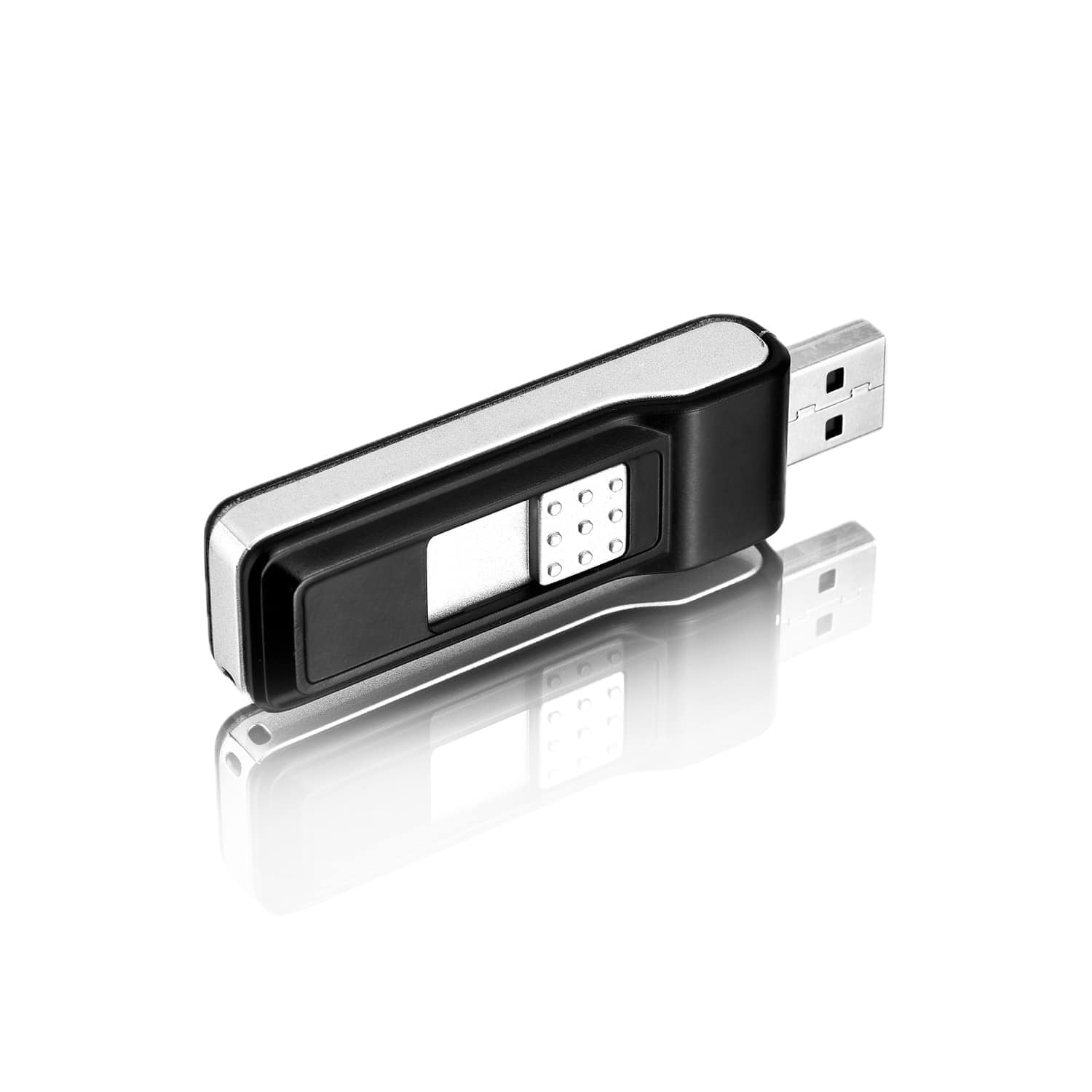 Пластиковая флешка Luminare F21, цвет серебряный