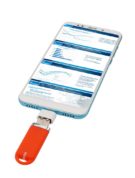 Флешка memo soft touch F34 цвет красный Флеш Империя Флешки оптом купить логотип под заказ
