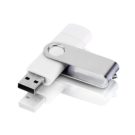 OTG Флешка белая с металлической скобкой Twist F04
