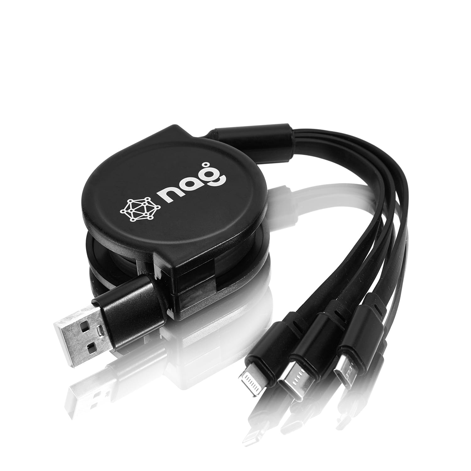 Адаптер Рулетка 3 в 1 (Micro USB, USB Type-C, Lightning) Set-06 (1)