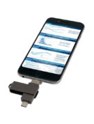 OTG (apple) флешка F41 Флеш Империя Флешки оптом купить логотип под заказ