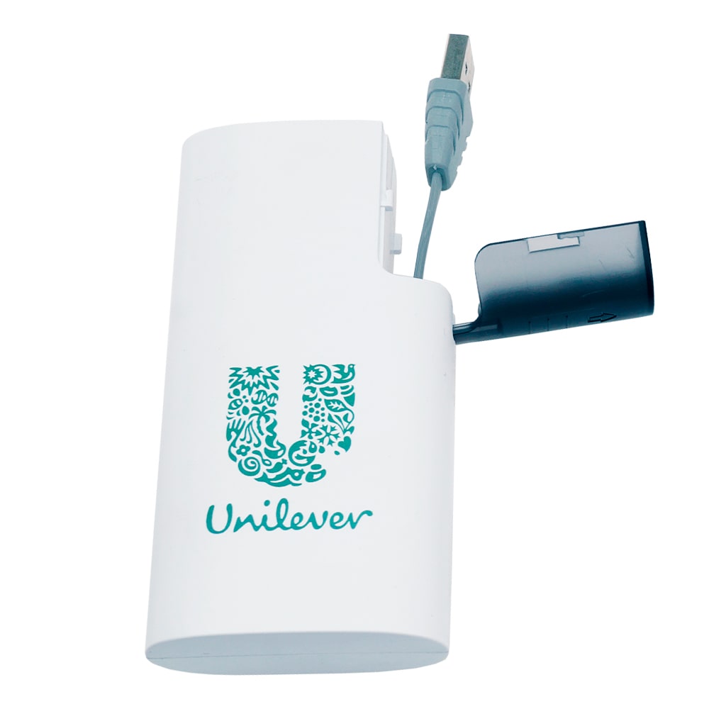 Внешний аккумулятор логотипом для компании Unilever